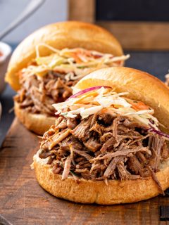 BBQ pulled pork sandwiches
