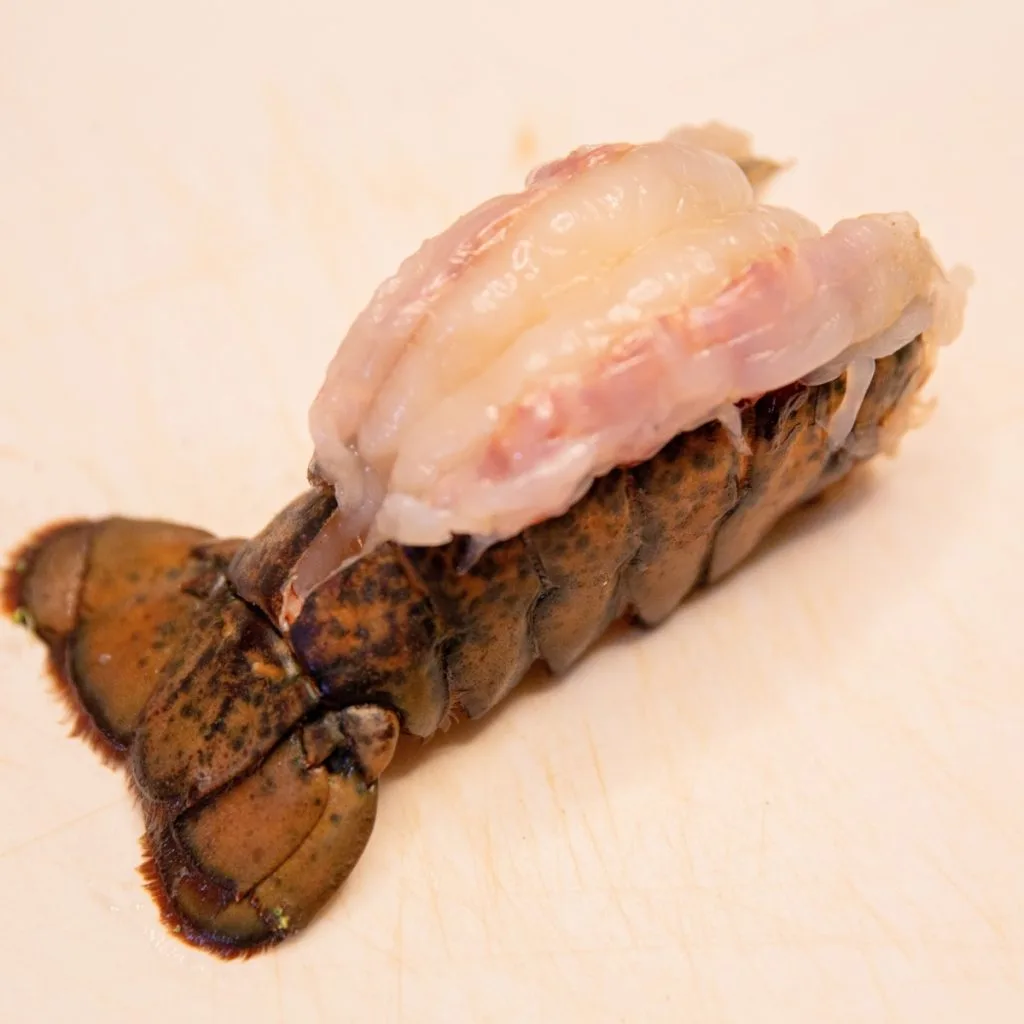cut lobster tail