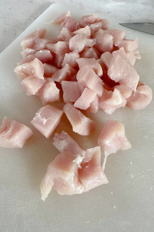 diced chicken breast