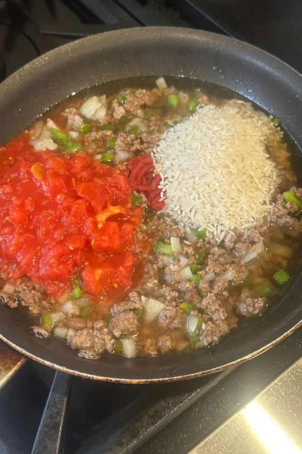 diced tomatoes and rice
