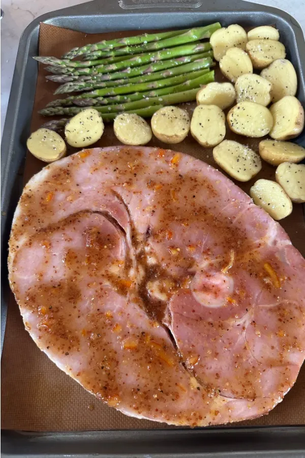 sheet pan dinner unbaked