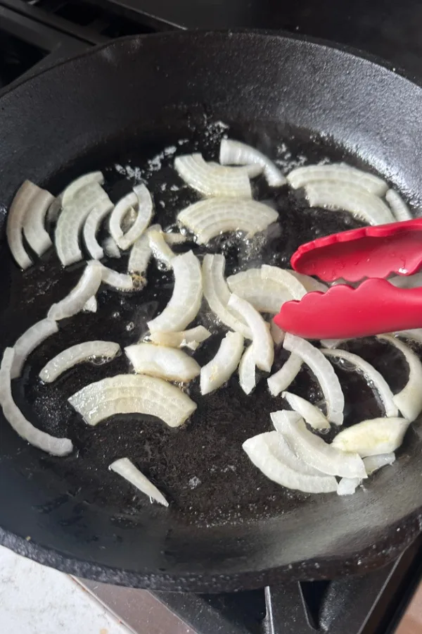 browning onions