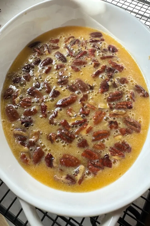 pecan pie unbaked