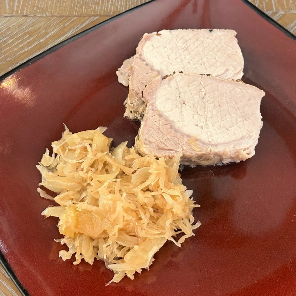 pork roast & sauerkraut