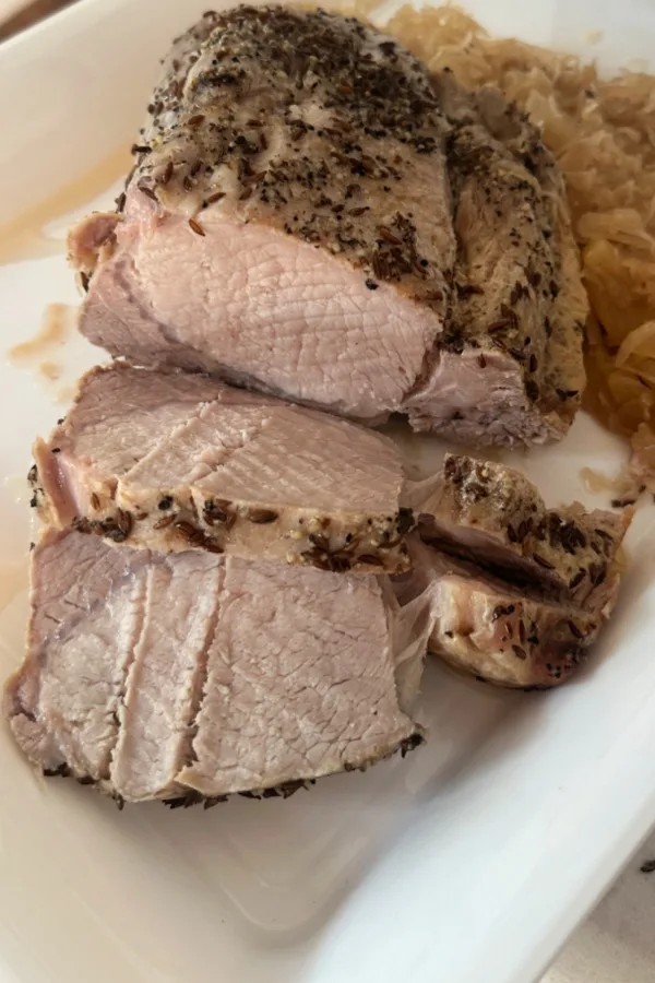 sliced pork loin