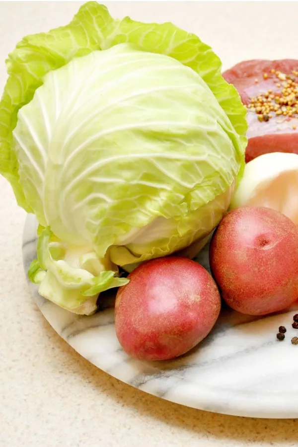 cabbage and potatoes