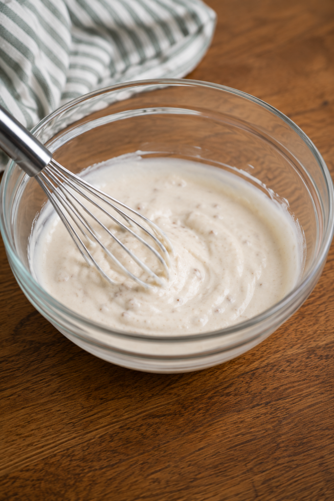 cream of mushroom soup and milk
