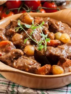 beef burgundy for two