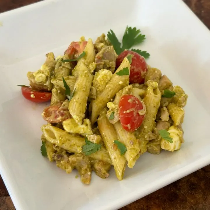 pesto chicken pasta salad